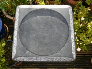 waterbeeld 10  - 35x35x5cm - Iers hardsteen